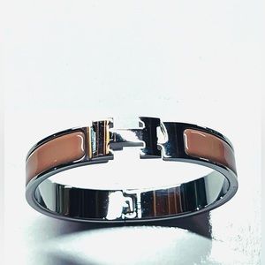 Hermes CLIC H Bracelet - Rose Candeur